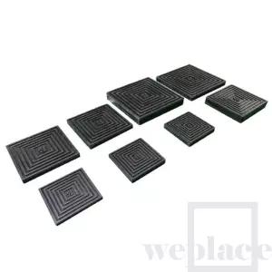 방진고무(골판) 150x150x20T 고무매트 층간소음제