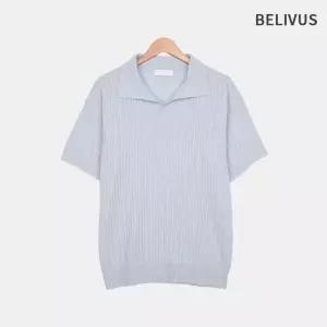 빌리버스 꽈배기 케이블 클래식 반팔 니트 BNBR009