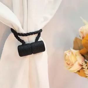 마그네틱 커튼 컬러 타이 원통형 정리 장식 끈 자석