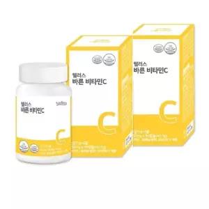[셀러허브][웰러스] 바른 비타민C 450mg x 90캡슐 1+1 총2개 총180캡슐 가족건강 학교 선물 (S49174991)