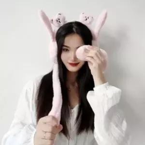 겨울모자 쫑긋 움직이는 귀마개 방한 겨울 귀도리
