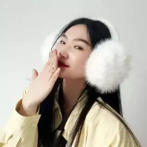 겨울모자 페이크 밍크 귀마개 접이식 겨울 귀덮개 이어머프