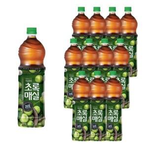 초록매실 제로 음료수 탕비실 1.5L 12개