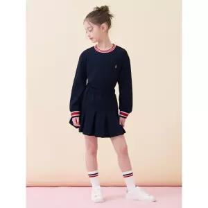 [BEANPOLE KIDS] [시즌오프 30%] 여아 티핑 포인트 피케 상하세트 - 네이비 (BI6141G90R) (BI6141G90R)