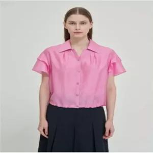 [올리비아로렌]플루이드 슬리브 블라우스 VOCNS5M5211_KG