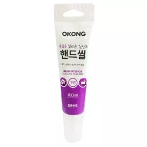 오공 가정용 실리콘 실란트 100ML 투명/보수용/튜브형/튜브/욕실/욕실용/변기/타일/화장실/싱크대/씽크대