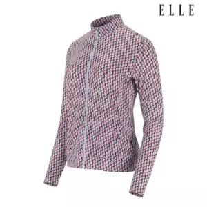 엘르골프 여성 프린트 냉감 풀집업  6L25501 801