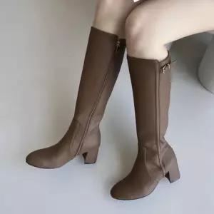 부티 미들힐 여성구두 부츠 발목구두 봄신발 힐
