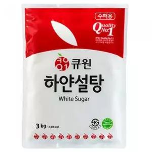 [큐원] 하얀 설탕 3kg x 6봉