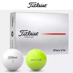 타이틀리스트 2025 Pro V1X 화이트 옐로우 골프볼 골프공 12구 4피스