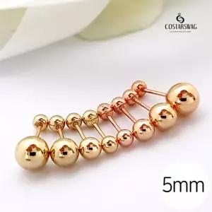 [코스타스웨그]14k귀걸이 골드볼 피어싱 5mm