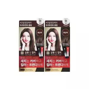 엘지 엘라스틴 염색약 살롱드컬러 흑갈색 X 2개
