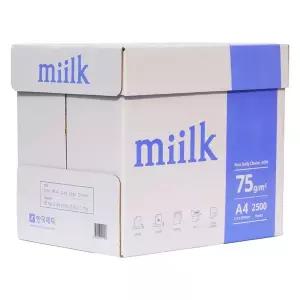 한국제지 밀크 복사용지 A4 (75g) 1BOX 2500매
