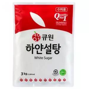 [셀러허브][큐원] 하얀 설탕 3kg x 6봉 (S10003590)