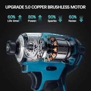 Makita DTD173 18V 브러시리스 임팩트 드라이버 리튬 무선 전기 드릴 공구 다기능