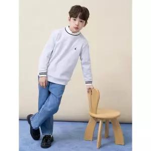 [BEANPOLE KIDS] [시즌오프 30%] 와플 스웨트 셔츠 - 라이트 그레이 (BI6241U012) (BI6241U012)