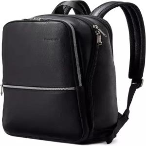 Samsonite 샘소나이트 클래식 가죽 슬림 백팩