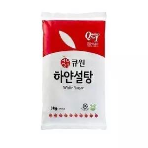 큐원 하얀설탕 3kg 6개