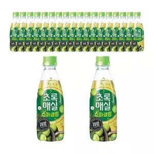 웅진 초록매실 스파클링 제로 350ml 20개