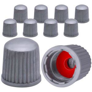 meajoo 10pcs tpms 타이어 밸브 스템 위한 suv, 자동차, 오토바이, 커버 캡, 씰, 헤비 방진, 듀티 씰 고무 자전거(그레이)를 범용 오링 자전거, 밀폐 트럭,