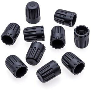 meajoo 10pcs tpms 플라스틱 타이어 밸브 스템 오링 고무 트럭, 자전거, 자전거용 씰, 휠 캡, 커버(블랙) 오토바이, 스템, 범용 suv, 자동차,