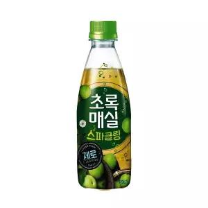 초록매실 스파클링 제로 350ml 20개(유/무라벨 랜덤발송)
