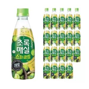 웅진 초록매실 스파클링 제로 350ml 20개
