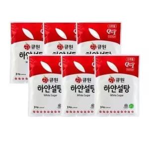 큐원 설탕 3kg x 6봉