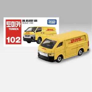 [쎄라피트]토미카 102 DHL 화물 배달 밴 다이캐스트 트럭 미니카 장난감자동차