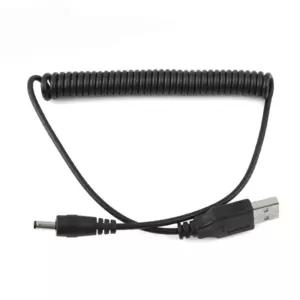 DC3814 플러그 USB 스프링케이블 DC3.8파이 전원공급 연결용