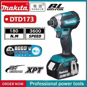2025 마키타 DTD173 블루 18v 브러시리스 리튬이온 임팩트 드라이버 전동 공구 다기능 공구 드릴 비트 전동