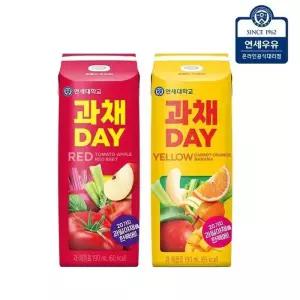 [제휴]연세유업 과채데이 레드/옐로우 190ml 48팩