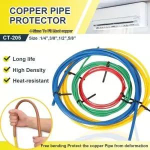 4개 내장형 구리 튜브 벤딩 스트립 에어컨 배관 벤더 키트 HVAC 공구 냉동 스프링 세트