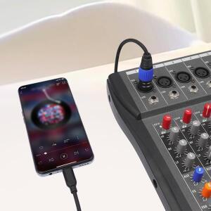 USB C to XLR 케이블 타입 남성 출력 스테레오 코드 앰프 스피커 믹서 콘솔용
