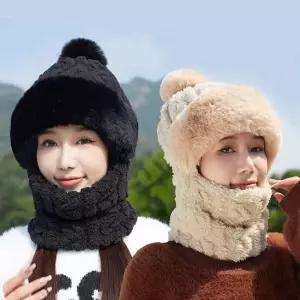 빅사이즈 털 패션넥 대형 모자 방울 뽀글이 겨 방한넥 기모넥 겨울넥 목워머 목토시
