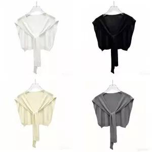 LM-0970 4color 레이어드 어깨숄 가디건 페이크