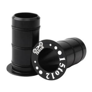 2pcss 산악 도로 자전거 전면 포크 허브 샤프트 변환 시트 어댑터 15mm ~ 12mm 스루 액슬 사이드 커버 부품