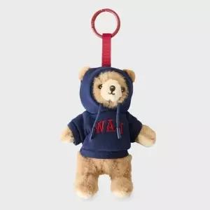 후아유 유니 후드티 입은 곰 키링 Fluffy Bear Hoodie Charm WHAWG49