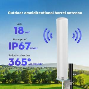 700-3800MHz 4G LTE 5G 야외 미모 실린더 안테나, GSM 휴대폰 신호 부스터 라우터용 방수 옴니