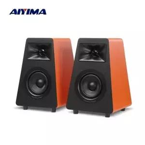 AIYIMA S30 액티브 북쉘프 스피커 Bluetooth 5.3 목재 100W 스튜디오 모니터 Hifi 홈 시어터 서브우퍼