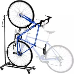 Sttoraboks 수직 자전거 주차대 - 29인치용 높이 조절 가능바퀴 스페이스 세이빙 및 독립형 MTB/로드