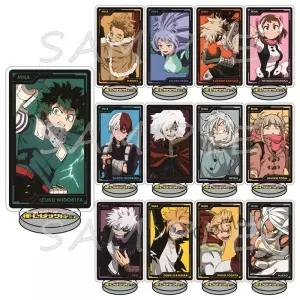 나의 아카데미아 12cm 릴 스탠드 피규어 키체인 카드 스타일 수집품 데스크탑 장 팬 선물