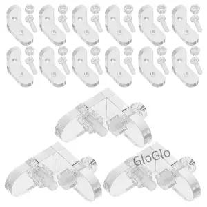 15 Pcs 보드 투명 코너 코드 상자 릴 블라인드 무게 교체