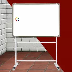 법랑칠판 자석보드 이동식 화이트보드 120x150 AL