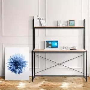 126 TOP 선반 책상 학생공부방 전면 조립식테이블 diy 원목 책상 거실책 장 공부 서재 철제