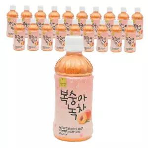 과일향 녹차음료 페트병 340ml 20입 대용량 묶음 가정 사무실 업소 비치용