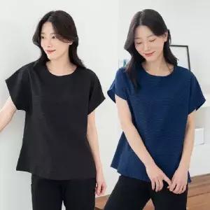 풍기 인견 반팔 블라우스 티 여성 여자 중년 엄마 냉감 여름 옷