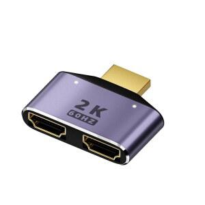 모니터전원선 HDMI 분배기 어댑터 허브 2K 1080P 모니터 HDTV 변환기 케이블 남성여성 비디오 오디오