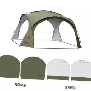 [하프클럽/셀럽하우스]대형 텐트 야영 가족형텐트 거실형텐트 야외용텐트