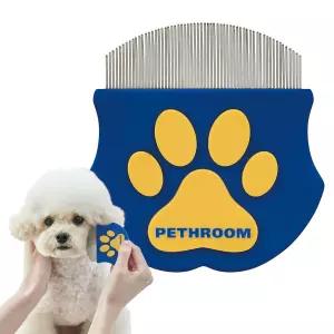 펫용 PETHROOM 전문 콤 스테인리스 스틸 눈물 얼룩 제거기 고양이와 개를 위한 부드러운 둥근 머리 그루밍